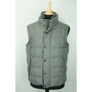Moncler Tenay Gilet Gray Wool Down Filled Mens Vest Sz 4